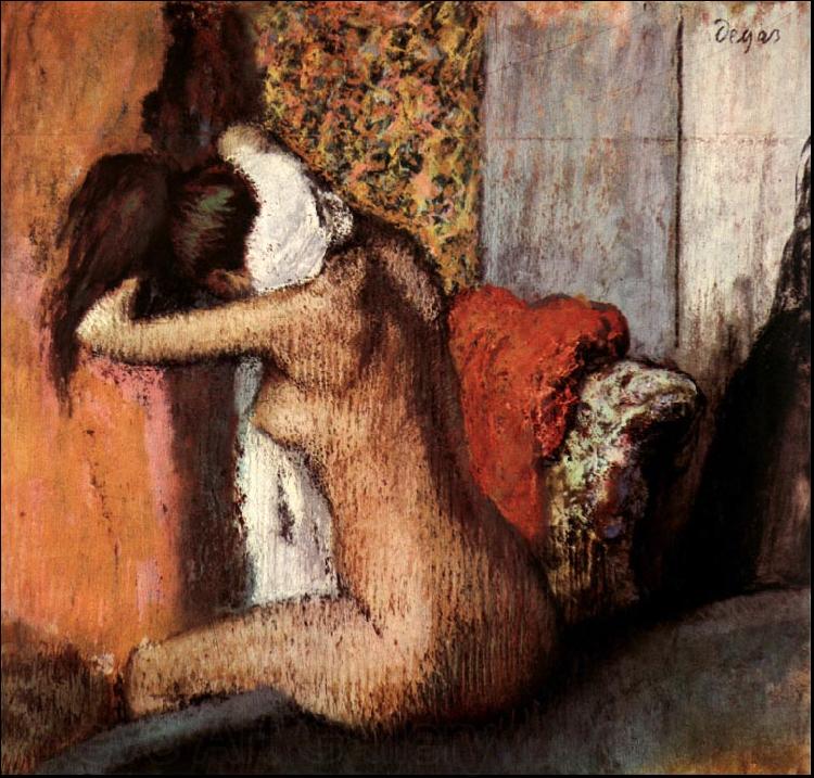 Edgar Degas After the Bath Norge oil painting art